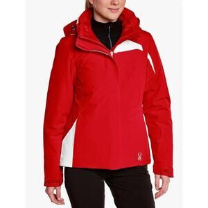 Spyder Amp Winter Ski Jacket Red White Women's Size 12